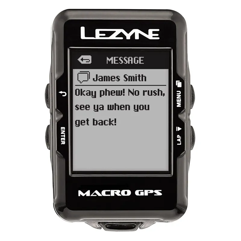 Lezyne Macro GPS Computer in Black-5