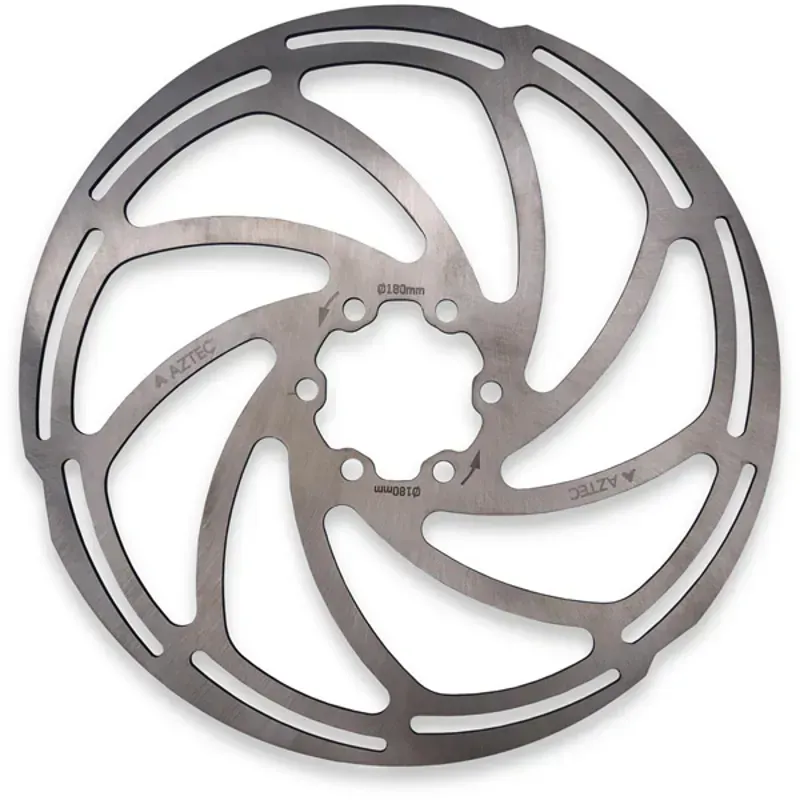 Aztec Fixed 6B 2.0/160mm 6-bolt Disc Brake Rotor in Silver