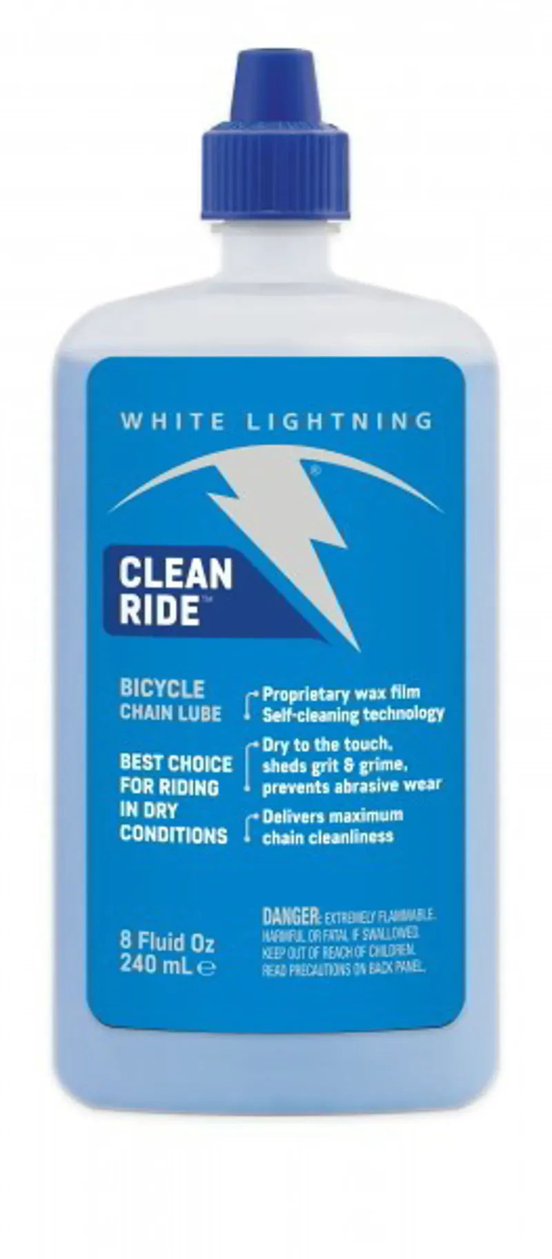 White Lightning Clean Ride Chain Lube - 240ml-1