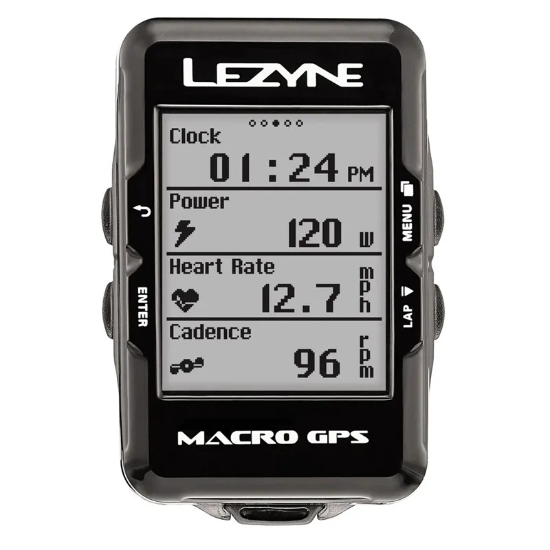 Lezyne Macro GPS Computer in Black-3