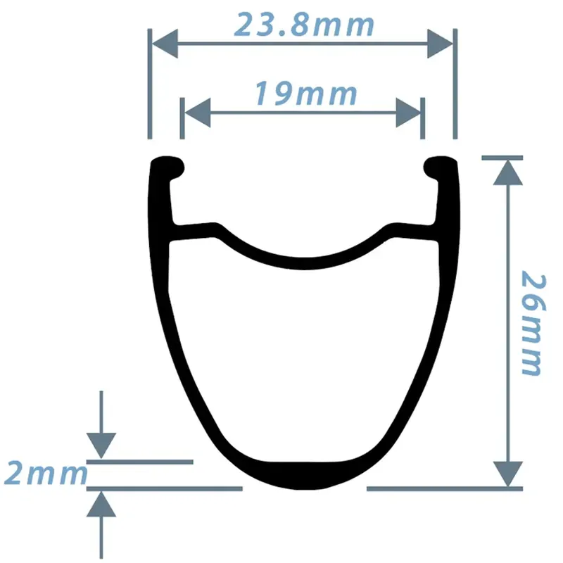Sector R26 28-hole Rim in Black-4