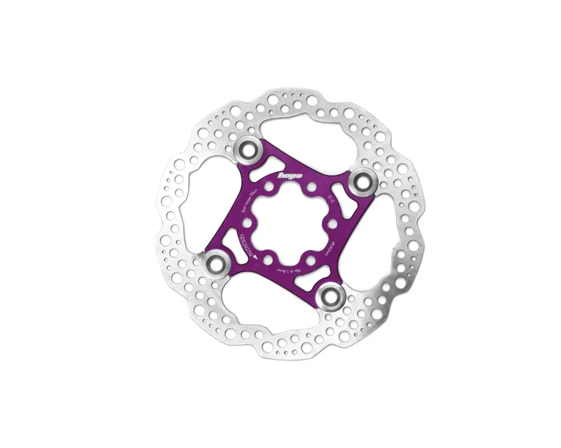Hope Floating Disc Brake 140mm 6-Bolt Rotor in Purple