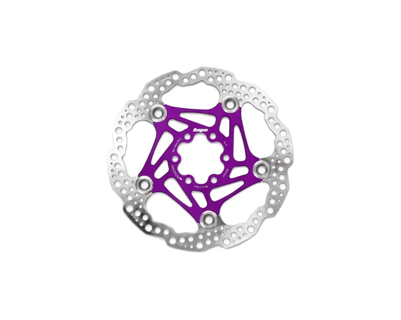 Hope Floating Disc Brake 160mm 6-Bolt Rotor in Purple