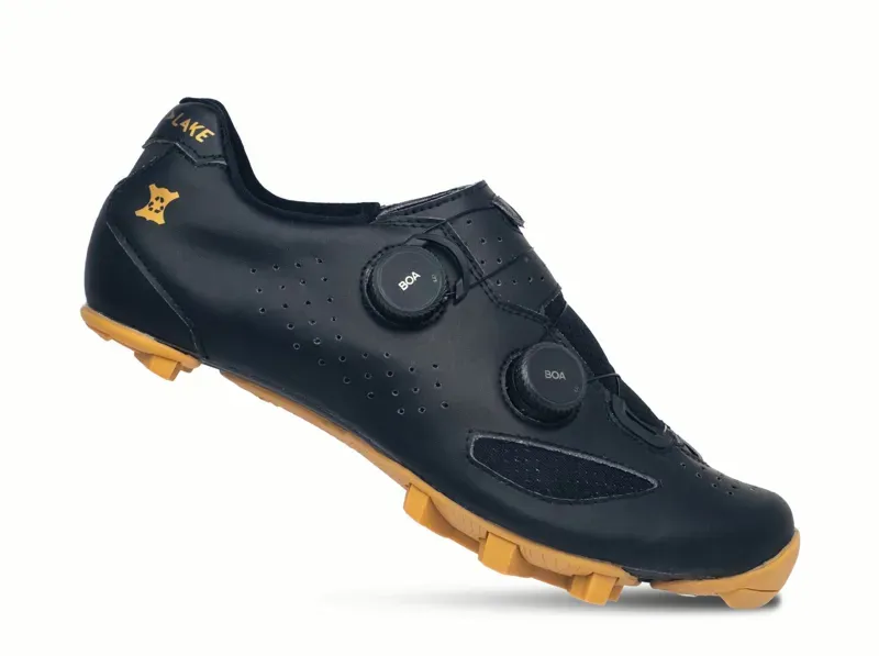 Lake MX239-X Gravel Bike Shoes in Black/Gold