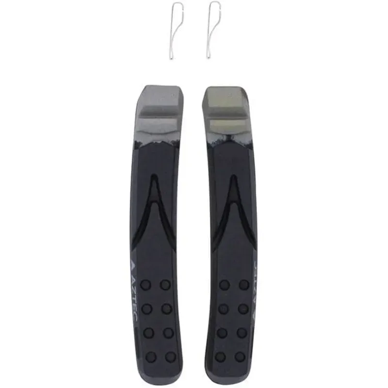 Aztec V-Type Kevlar Plus Brake Block Inserts W/Rim Rake in Grey