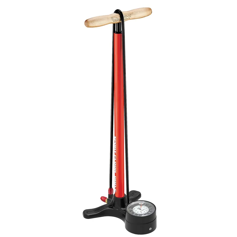 Lezyne Sport Floor Drive 3.5 Gauge In Red -3