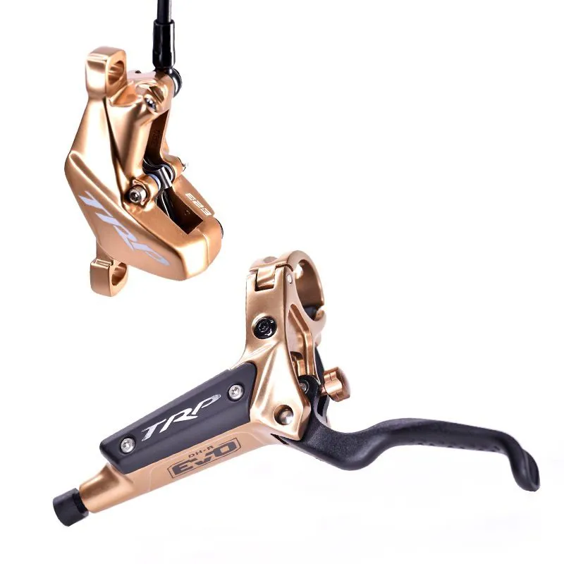 TRP DH-R EVO Left Hydraulic Disc Brake in Gold-4