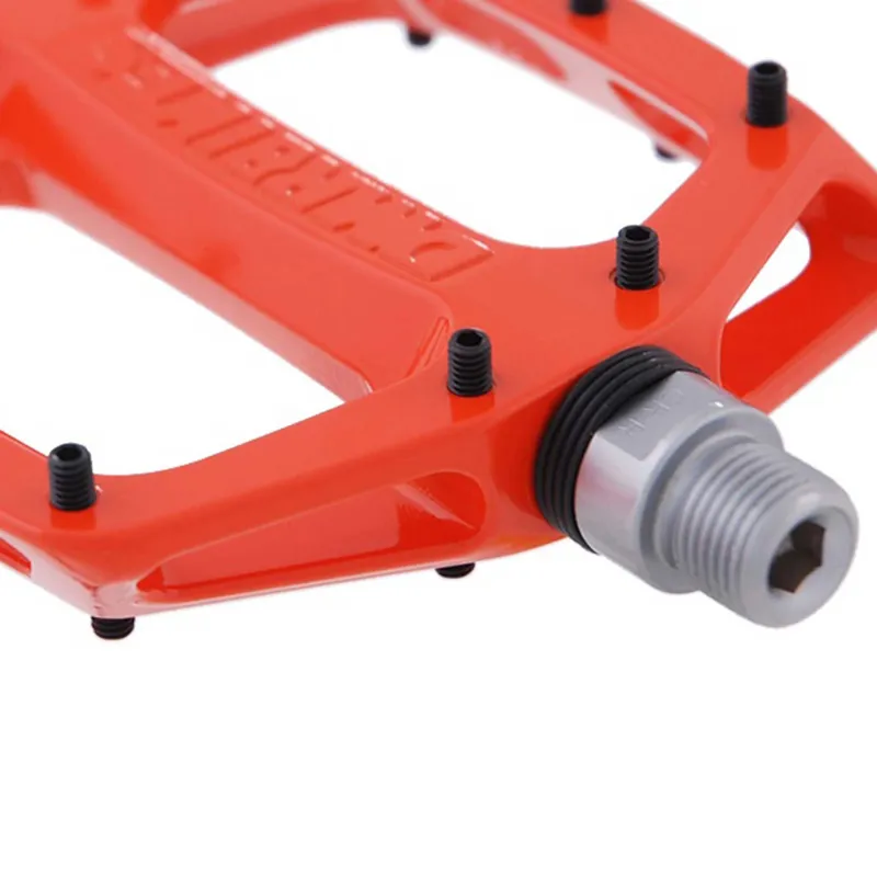 DMR V12 Alloy Flat Pedals in Tango Orange-2