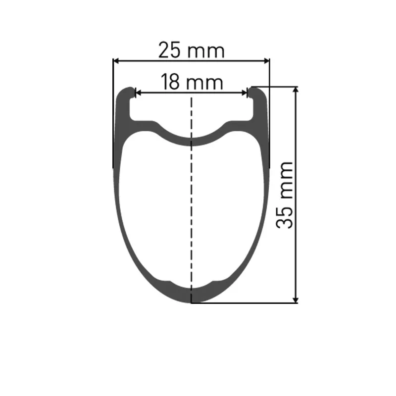 DT Swiss PRC 1400 Spline 35mm x 18mm Carbon Disc Brake Front Wheel-1
