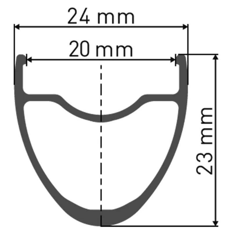 DT Swiss R 470 DB Disc Road Bike and Hybrid Rim in Black-1