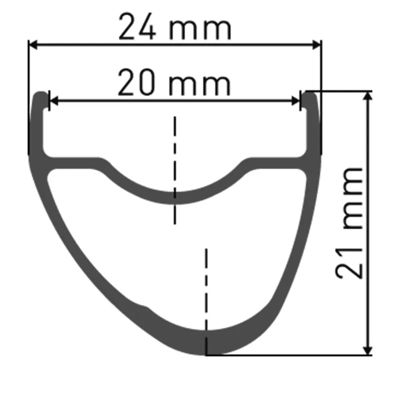 DT Swiss RR 421 Asymmetric DB Disc Road Bike Rim in Black-1