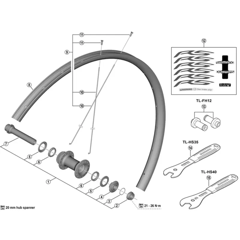 Shimano Workshop TLHS40 20mm Cone Spanner-1