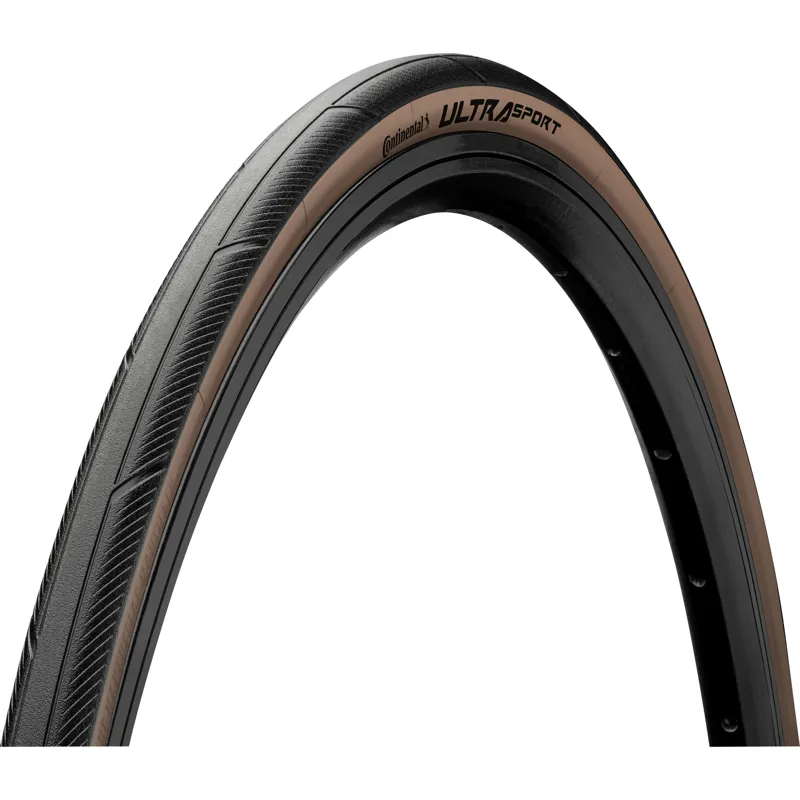 Continental Ultra Sport III Folding Tire 700x28c in Black/Brown