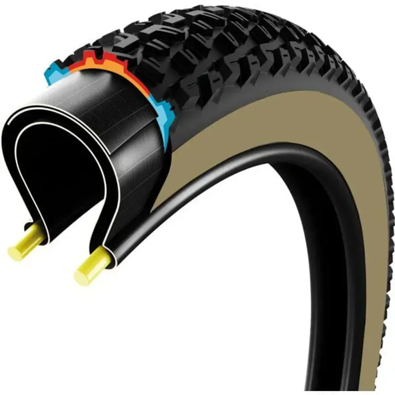 Vittoria Mezcal III 29x2.1-inch TLR MTB/Cross Country Tyre in Black/Tan-1