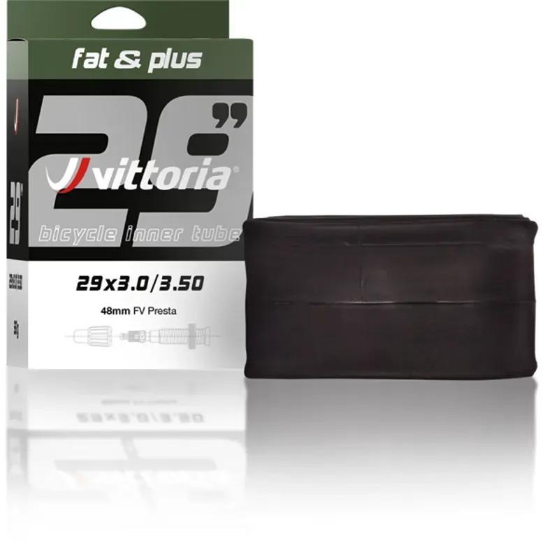 Vittoria Fat and Plus Tube 29-inch Plus Presta V. 48mm Tube in Black